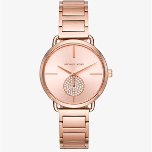 NWT Michael Kors Portia Women’s Rose Gold Watch